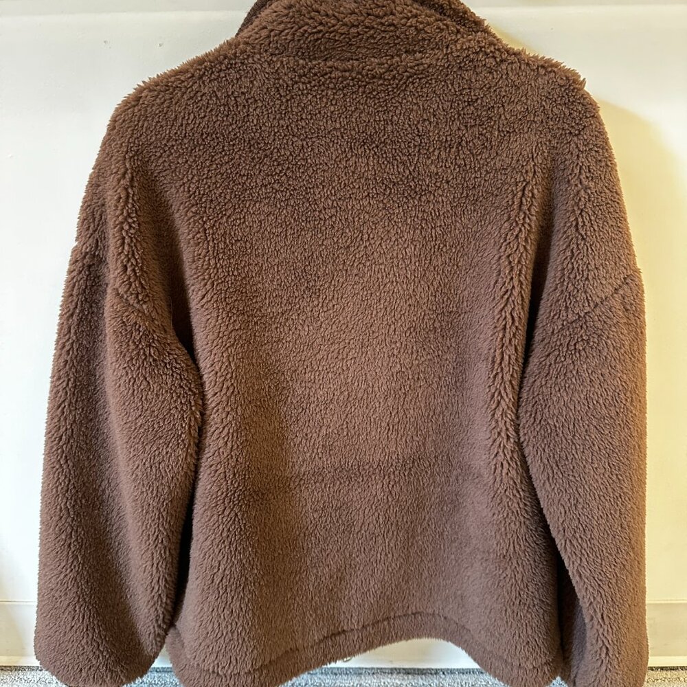 Varley Lowell Sherpa Jacket, carafe brown, size M NWT - Picture 9 of 10